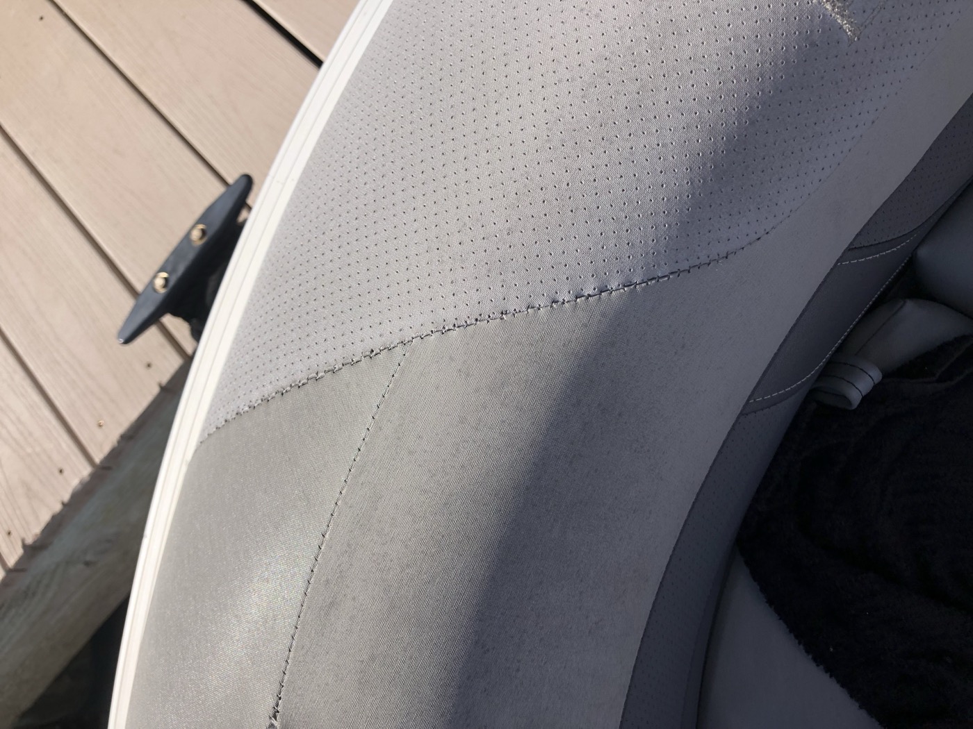 Edge rebuilt and restitched